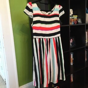 Maeve striped Dress from Anthropologie